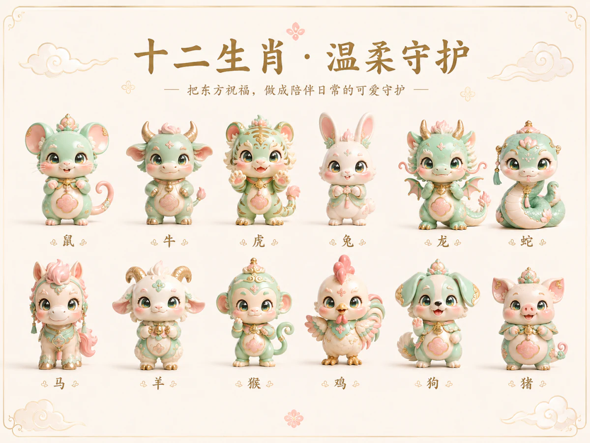 十二生肖 IP 设计项目封面