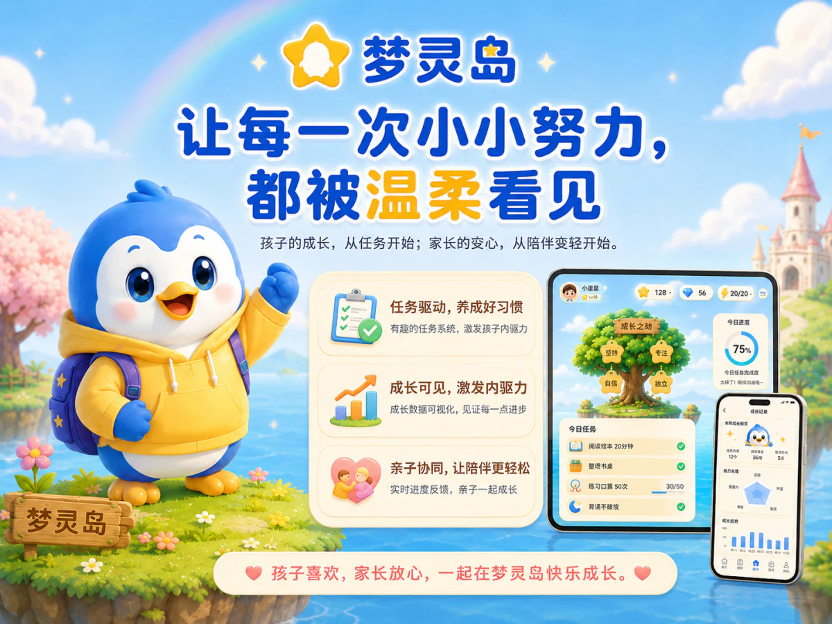 梦灵岛小学生任务管理平台项目封面